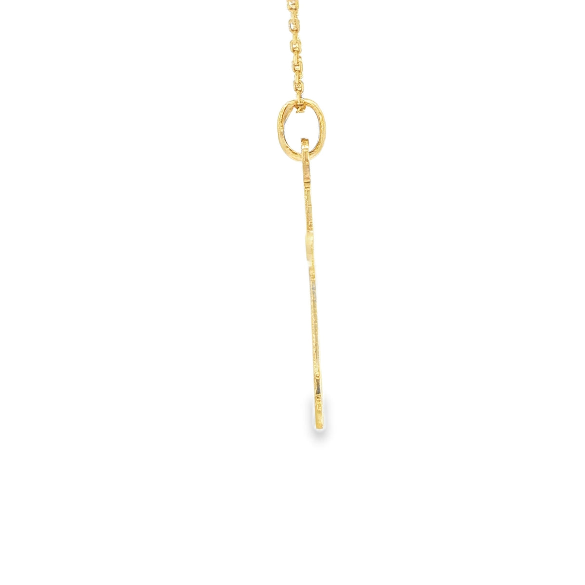 18 KARAT CHARM CROSS SUNBURST DESIGN
