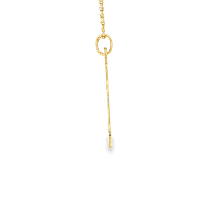 18 KARAT CHARM CROSS SUNBURST DESIGN