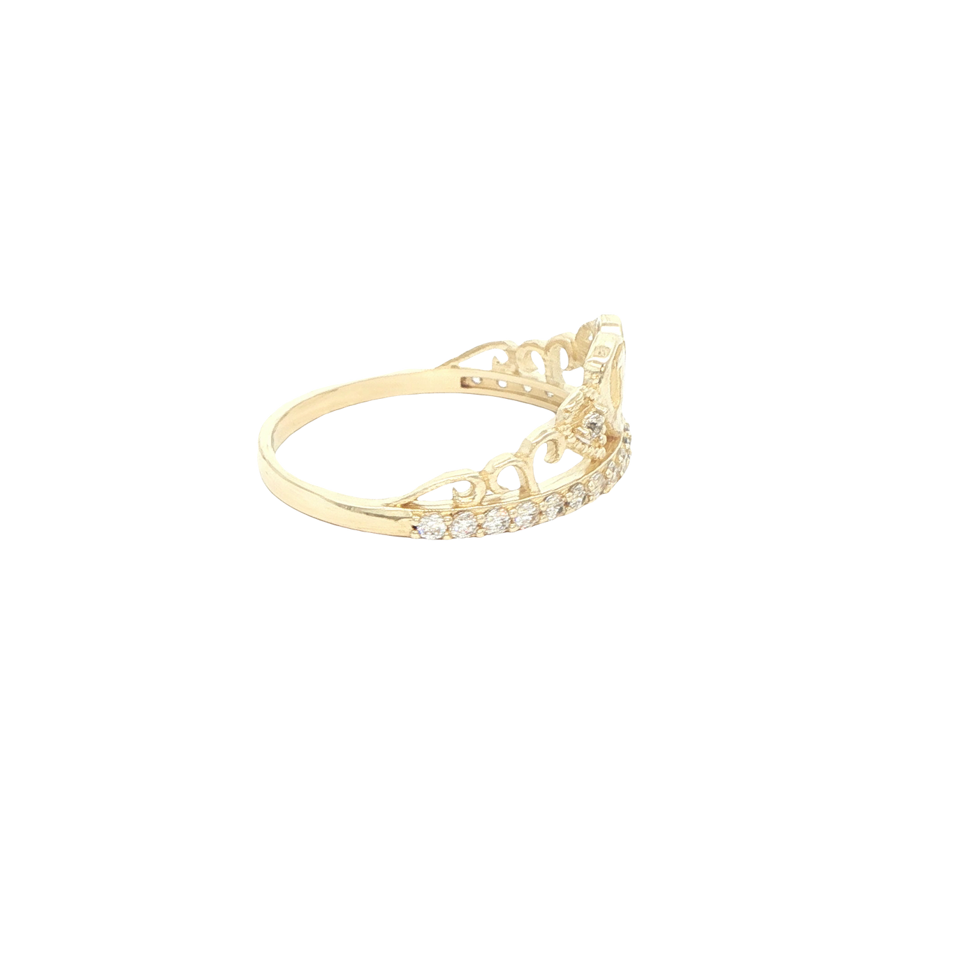 14 KARAT RING SIZE 7.25 WEIGHT: 2.1G : CZ QUINCE 1