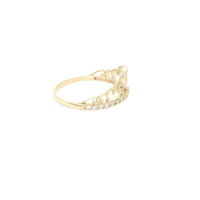 14 KARAT RING SIZE 7.25 WEIGHT: 2.1G : CZ QUINCE 1