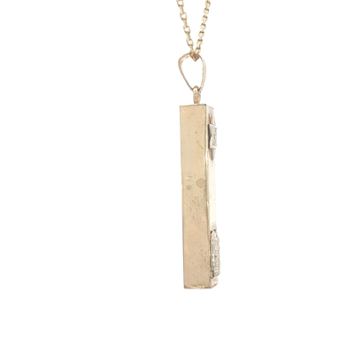 14K MEZUZAH WITH STAR DAVID