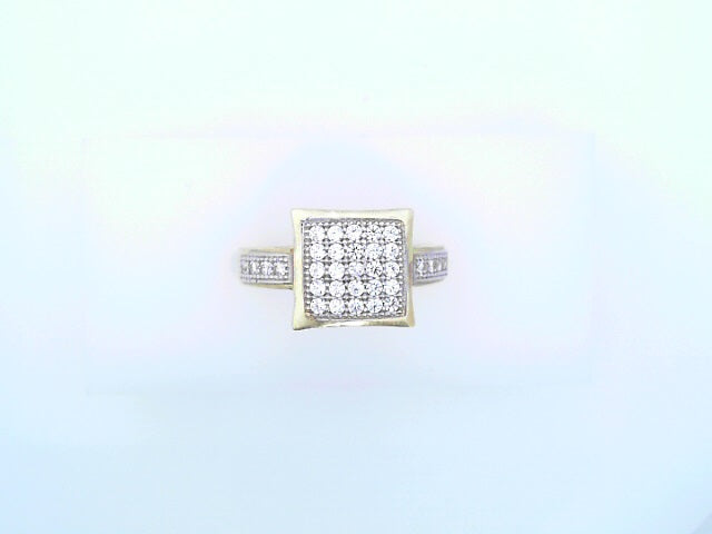 14KR 3.3G #7 FANCY CZ SQ TOP