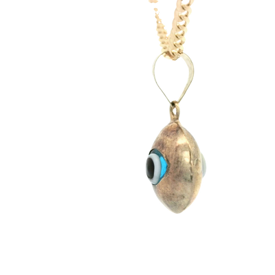 PENDANT 14K Eye Evil Blue Plain