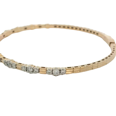 14KB 7.2G DIAMOND 0.95CT BANGLE