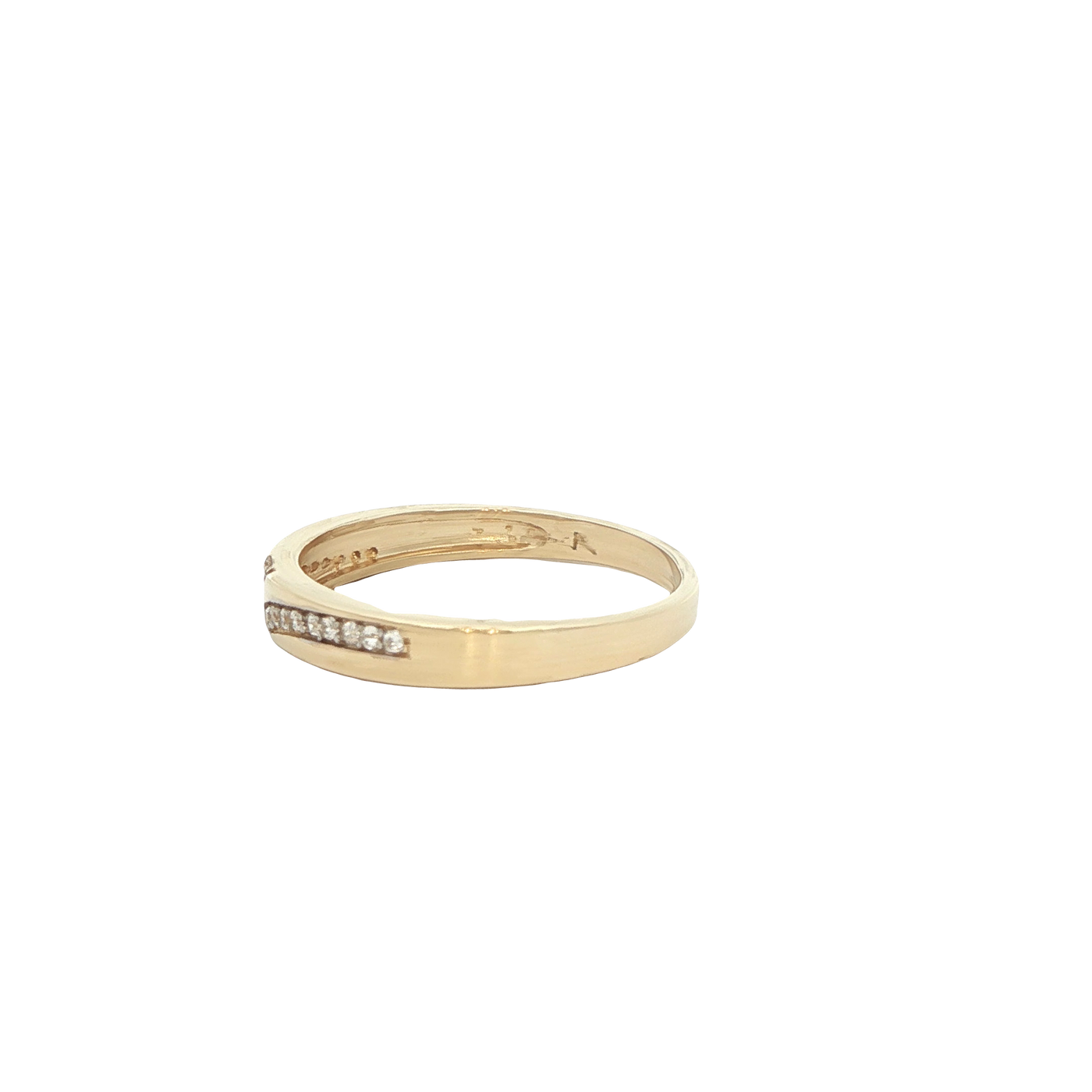 14 KARAT RING SIZE 6.75 WEIGHT: 2.6G : 2.9MM CZ SO