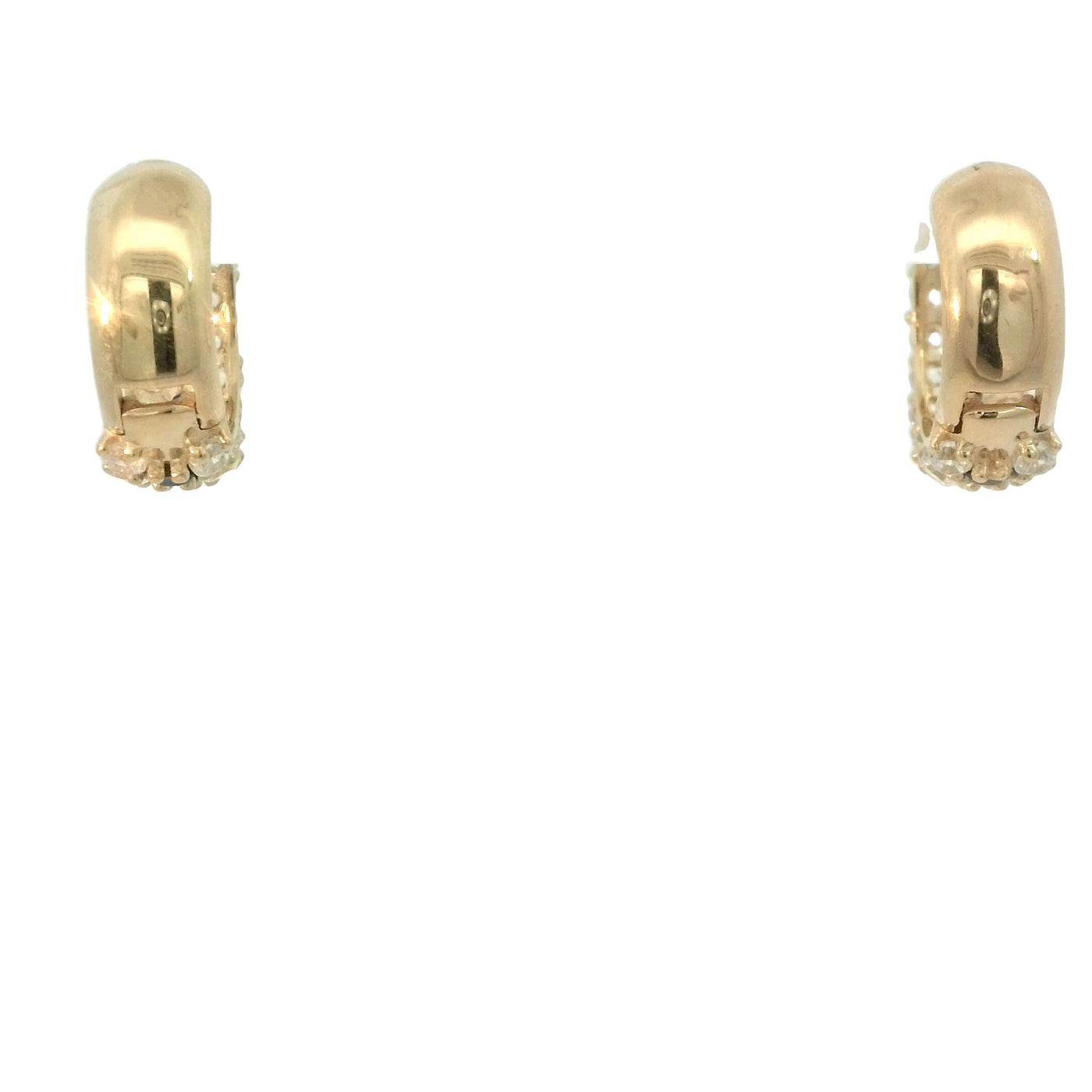 EARRINGS 14 KARAT WEIGHT: 3.7G HUGGIE