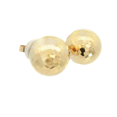 14K Disco Ball Stud Earrings