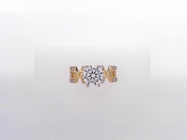 14 KARAT RING SIZE 7 WEIGHT: 3.3G
CZ SOLITAIRE RO