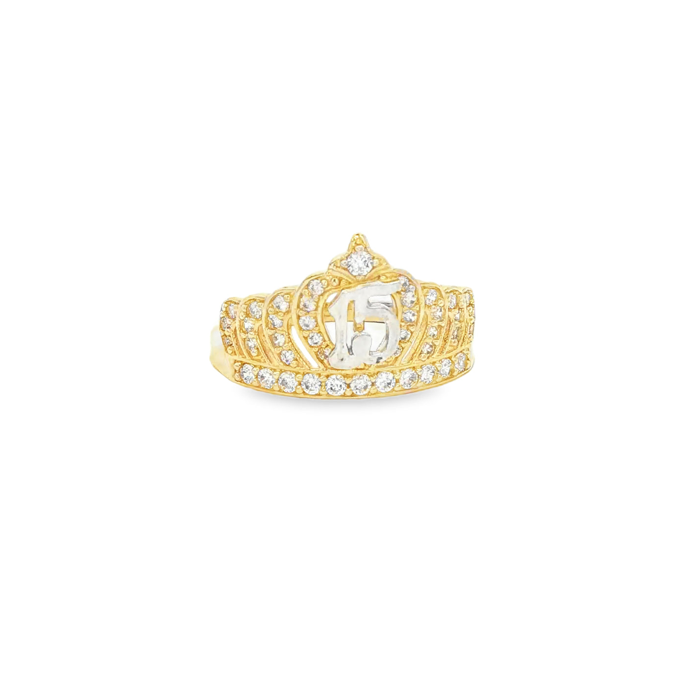 14 KARAT RING SIZE 7.25 WEIGHT: 2.6G : CZ QUINCE 1