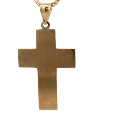 PENDANT 14 KARAT WEIGHT: 5.2 CROSS #1 SON SATIN FINISH