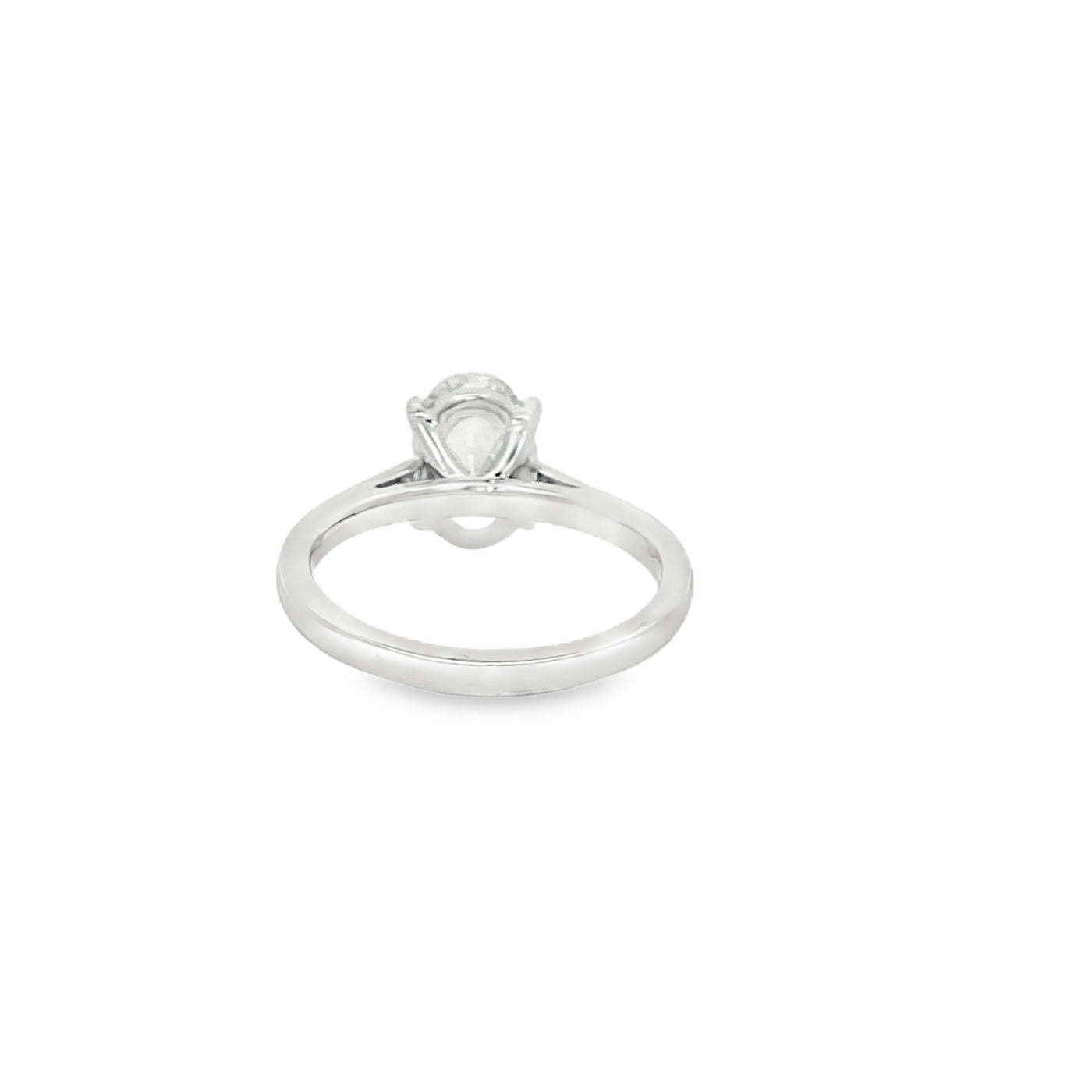 LABGROWN       14K WHITE ENGAGEMENT SOLITARY #7  D