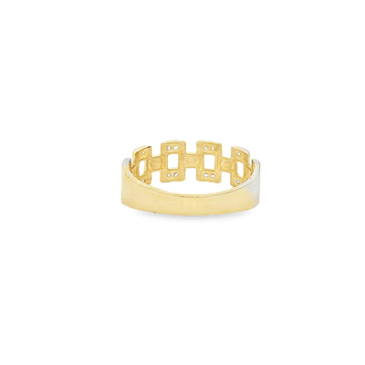 14 KARAT RING SIZE 7.25 WEIGHT: 1.8G : 6.0MM CZ OP