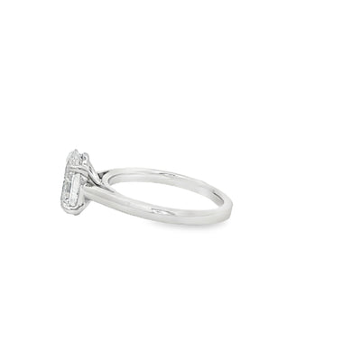 LABGROWN       14K WHITE ENGAGEMENT SOLITARY #7  D