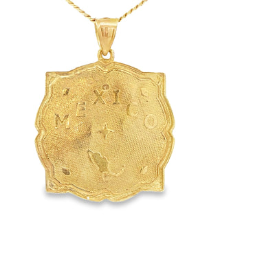 PENDANT 14KP 10.7G MALVERDE DC SATIN FINISH VALVER