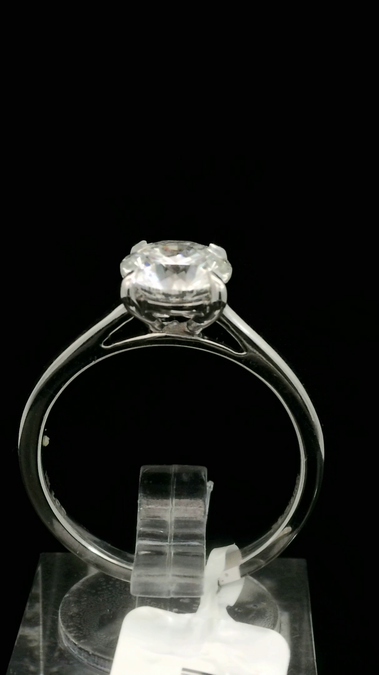LABGROWN       14K WHITE ENGAGEMENT SOLITARY #7  D