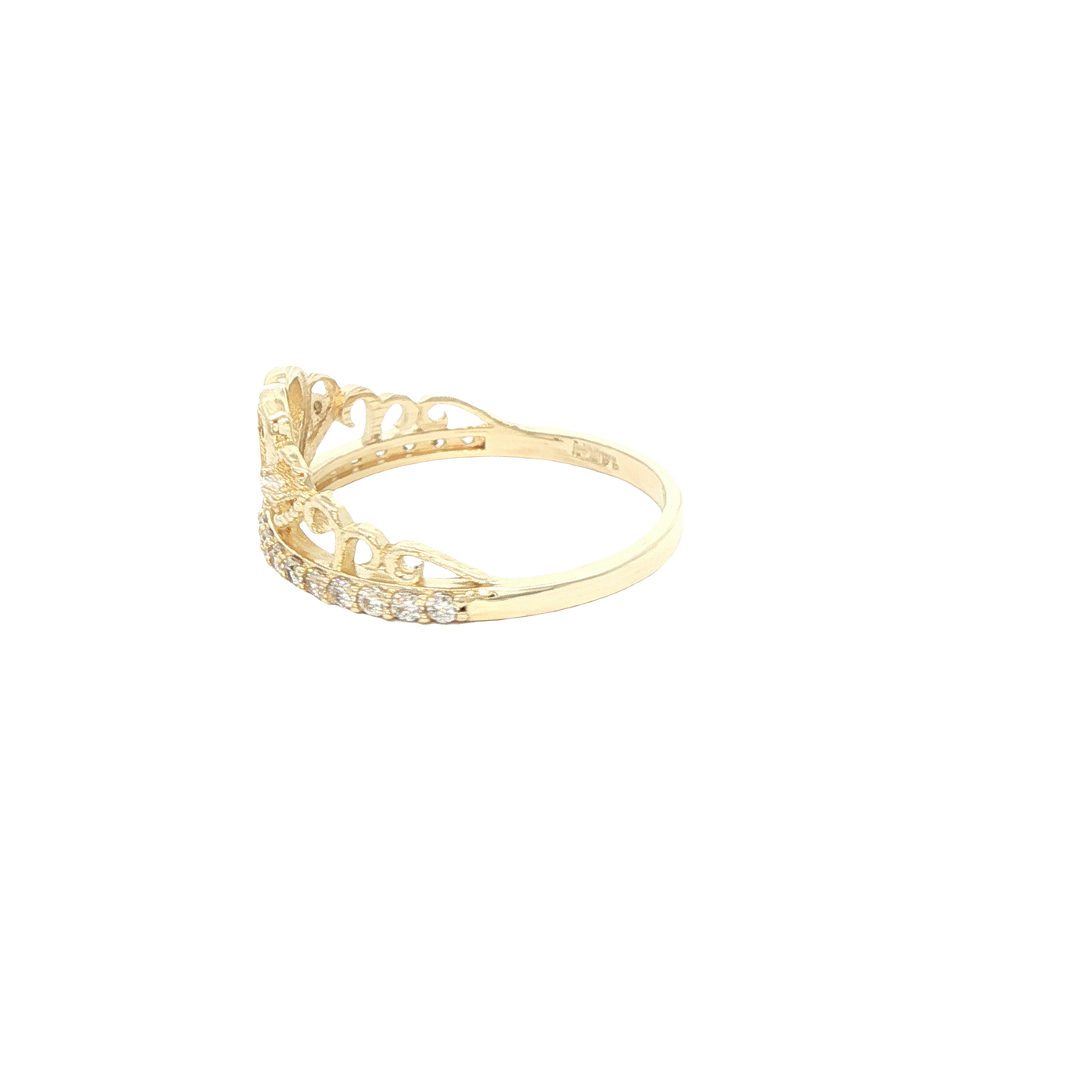 14 KARAT RING SIZE 7.25 WEIGHT: 2.1G : CZ QUINCE 1