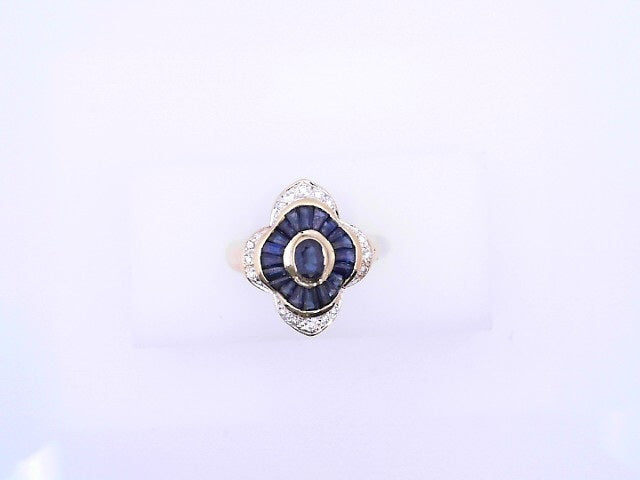14 KARAT RING SIZE 6.25 WEIGHT: 4.7 : NATURAL SAPH