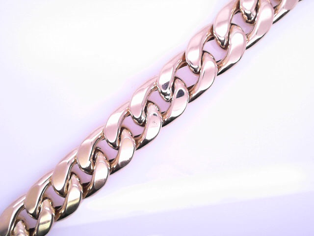 14 KARAT CUBAN ITALIAN CURB BRACELET LENGTH 9 WEIG