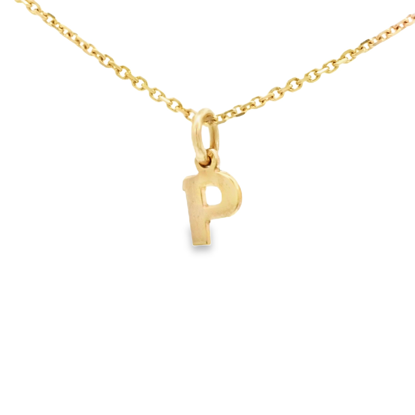 PENDANT 14K LETTER P LTR P TINY
