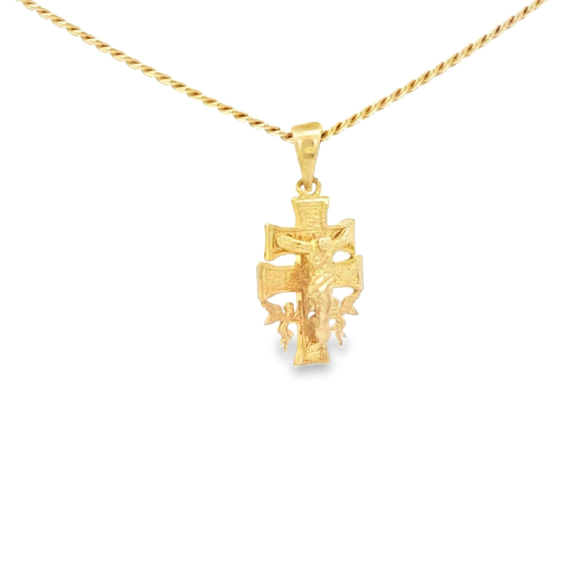 14 KARAT CHARM CARAVACAS JESUS WITH ANGELS