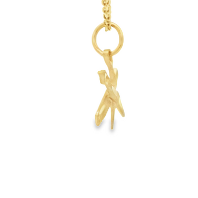 PENDANT 14KP Scissors Comb