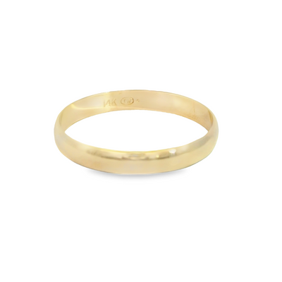 14K Wedding Band Size 8.75