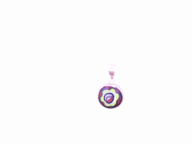 PENDANT 14K FREESTYLE FREESTYLE YELLOW RED BLUE ROUND