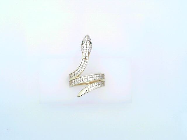 14 KARAT RING SIZE 6 WEIGHT: 3.9G
CZ SNAKE WRAP A