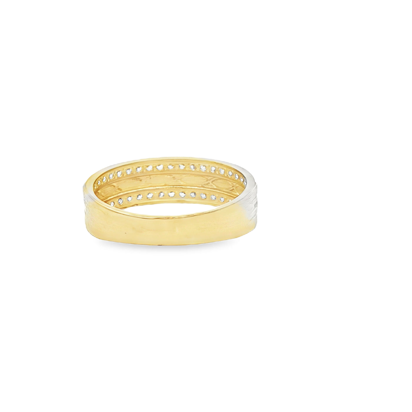 14 KARAT RING SIZE 10.25 WEIGHT: 3.5G : 6.2MM CZ I