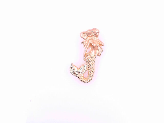 PENDANT 14K 3.2G MERMAID SATIN FINISH BEADED BODY