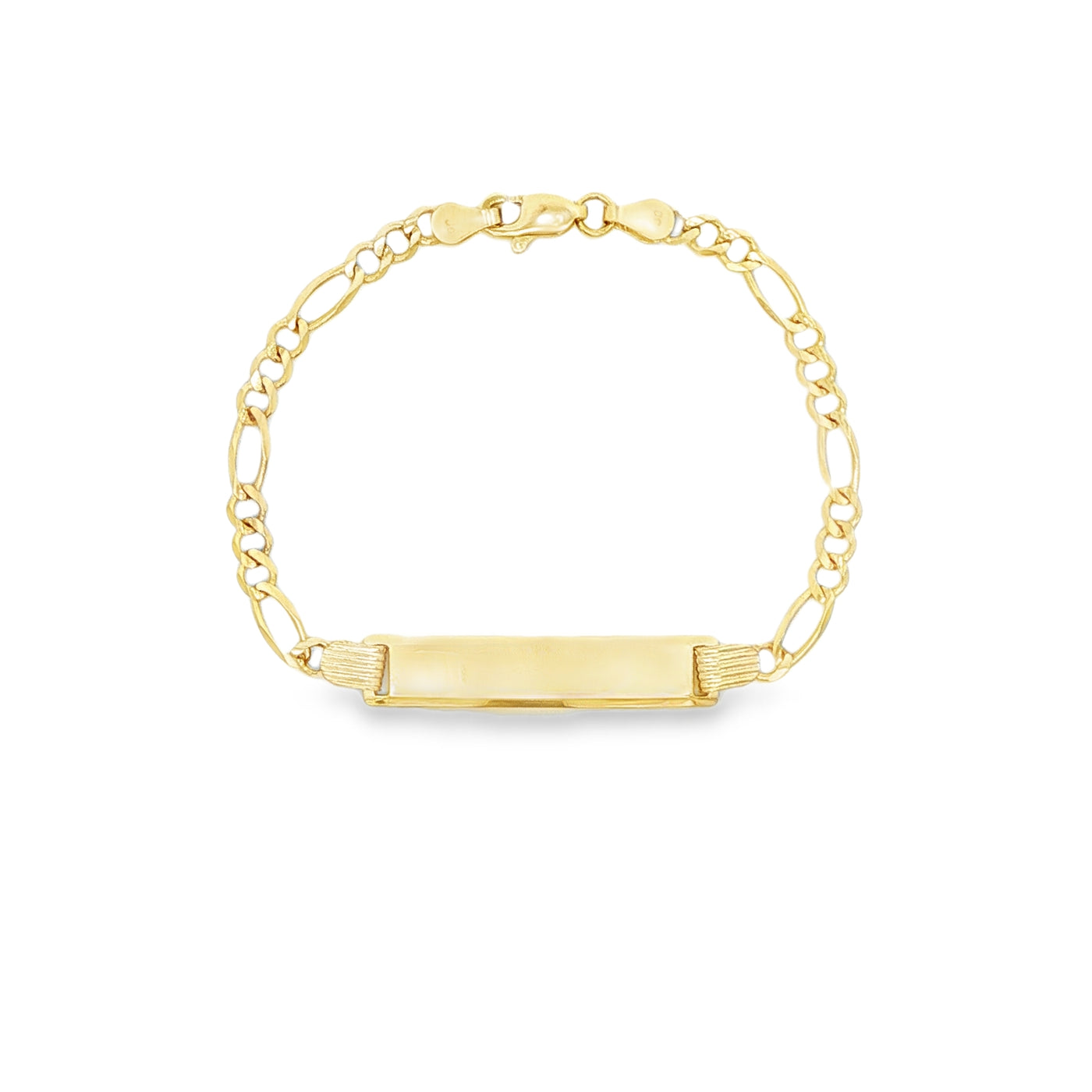 14 KARAT FIGARO BRACELET LENGTH 6 WEIGHT: 3.8G : 3