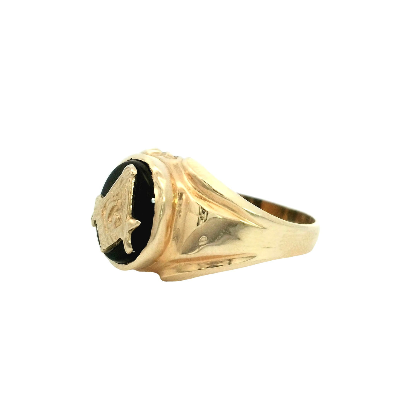 14KR Mason Oval Onyx Ring