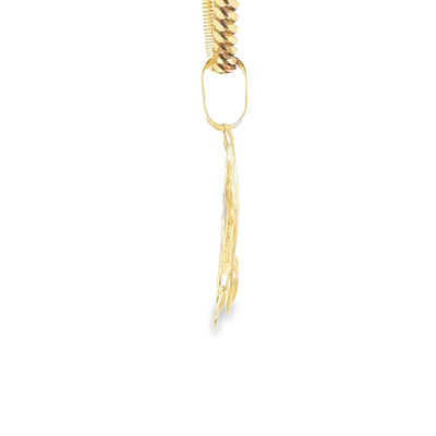 18 KARAT CHARM WEIGHT: 1.8G  HORSE SHOE WITH HORSE