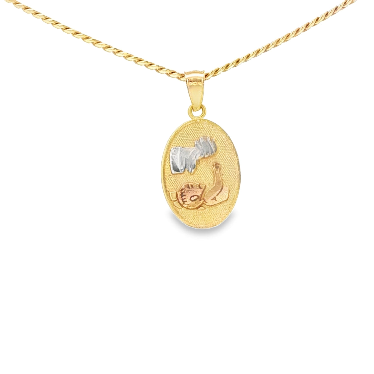 14K   PENDENT MEDAL 3TONE
