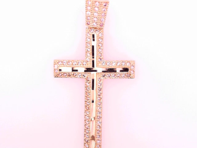 14 KARAT DIAMOND CUT CHARM WEIGHT: 4.2G : CZ DC CR