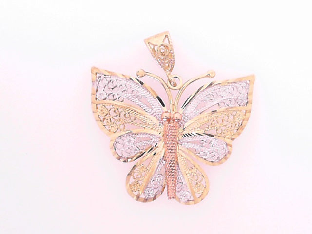 14KP 3.1G BUTTERFLY 2TONE FILIGREE