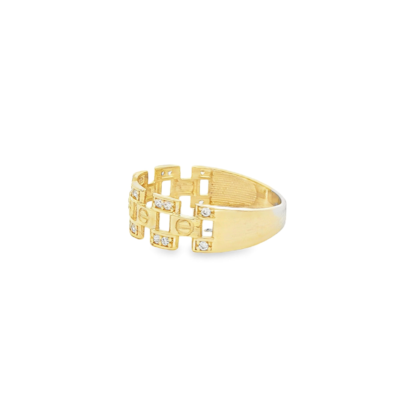 14 KARAT RING SIZE 7.25 WEIGHT: 1.8G : 6.0MM CZ OP
