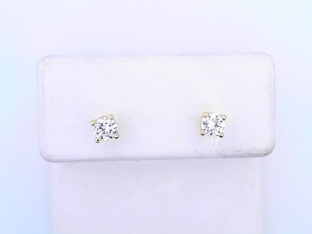 14 KARAT STUD EARRINGS WEIGHT: 1.2 : NATURAL DIAMO