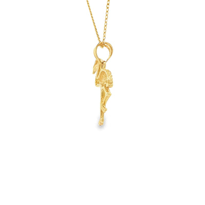 PENDANT 14K FLAMINGO