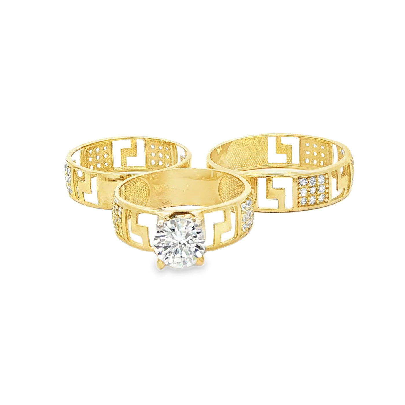 14 KARAT RING SIZE 10.5 WEIGHT: 2.4G : 5.5MM CZ GR