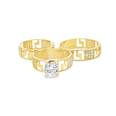 14 KARAT RING SIZE 10.5 WEIGHT: 2.4G : 5.5MM CZ GR
