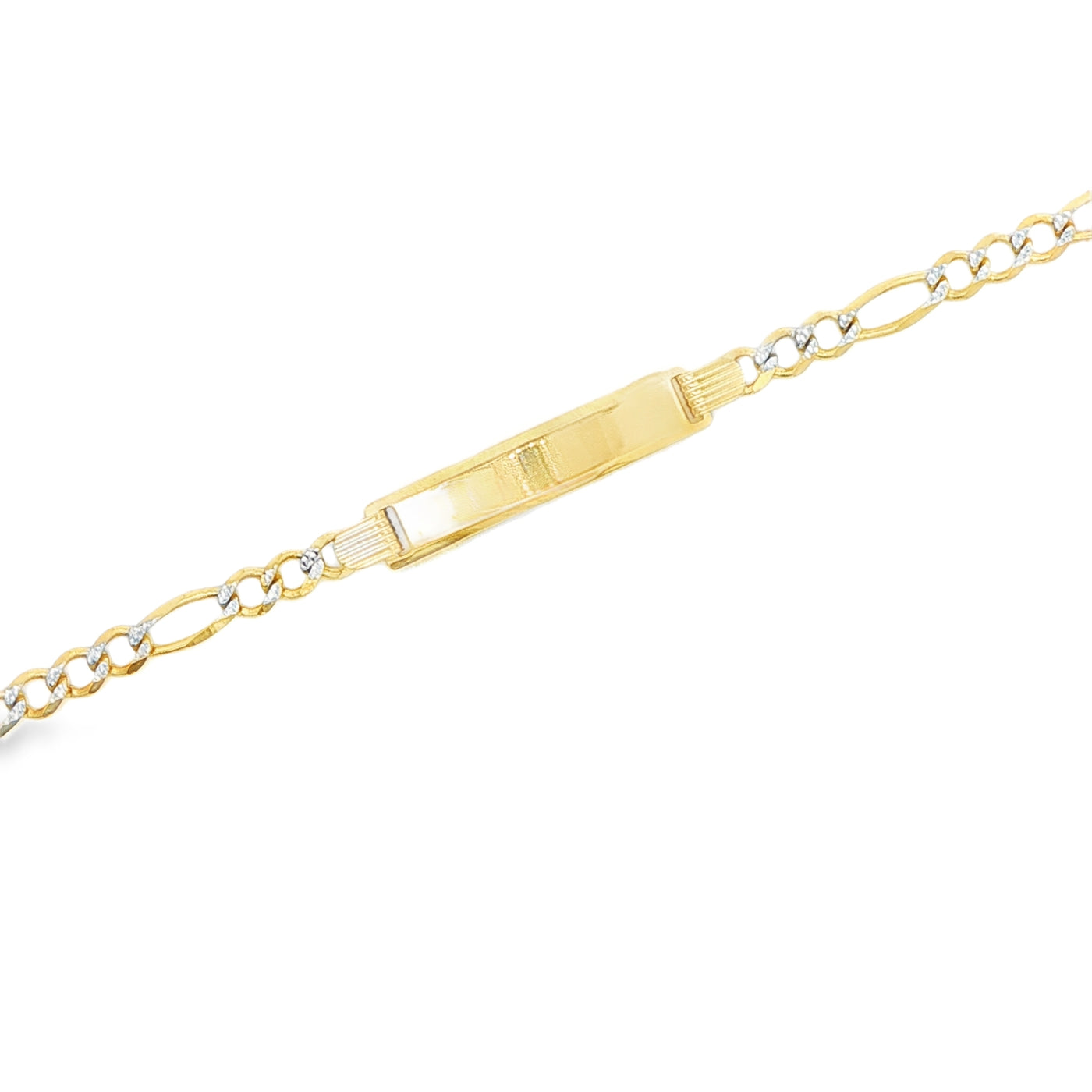 14 KARAT FIGARO BRACELET LENGTH 6 WEIGHT: 4.8G : I