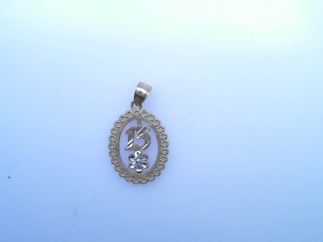 PENDANT 14K 1.7G 15 FLOWER 3TONE