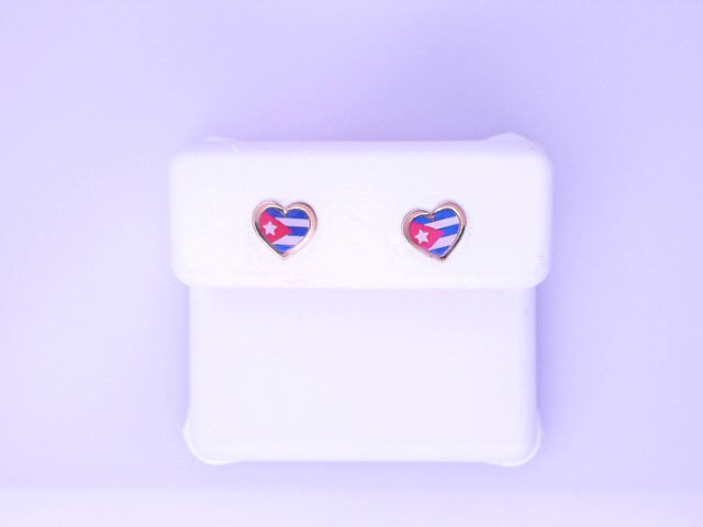 14KE 0.2G HEART 
PUERTO RICO
 HEART ENAMEL