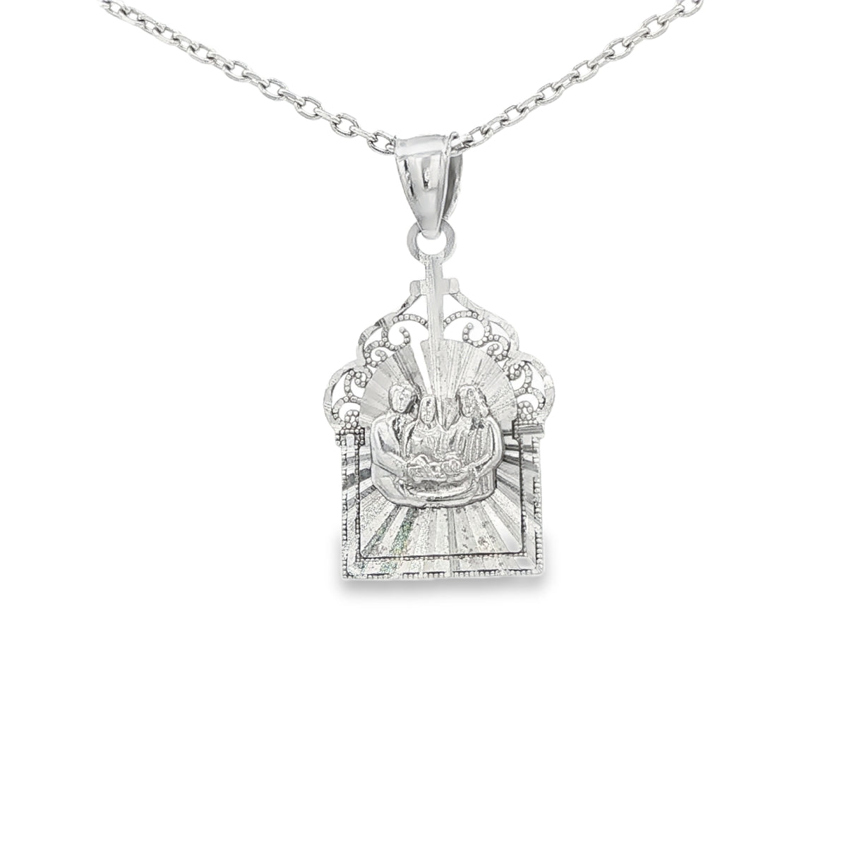 WHITE 14K PENDANT BAPTISIM