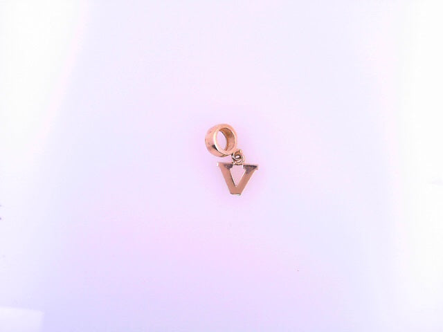 PENDANT 14K V Letter 0.8g BailRing