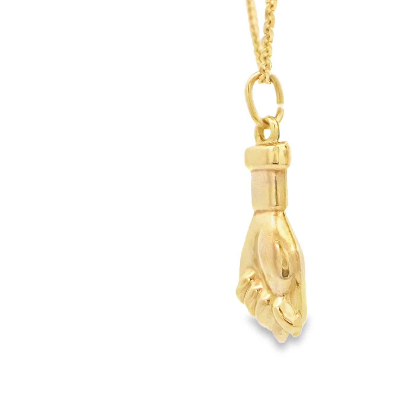 PENDANT 14KP FIST HAND FIST HAND