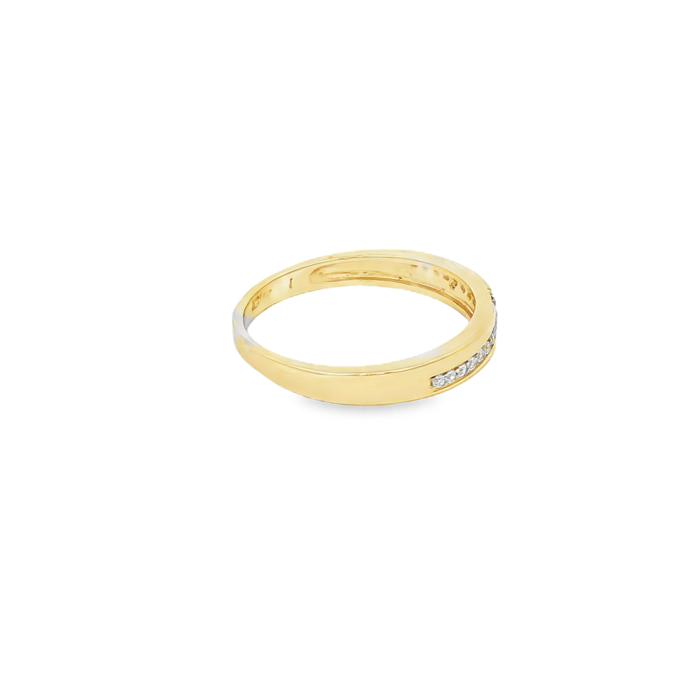 14 KARAT RING SIZE 6.75 WEIGHT: 2.0G : 2.8MM CZ HA