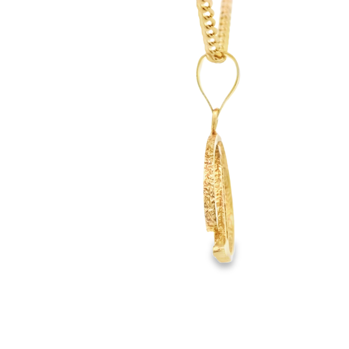 PENDANT 14K 2.0G CZ LETTER D
