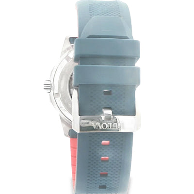 BULOVA AUTOMATIC BLUE MARINE STAR SILICONE BAND